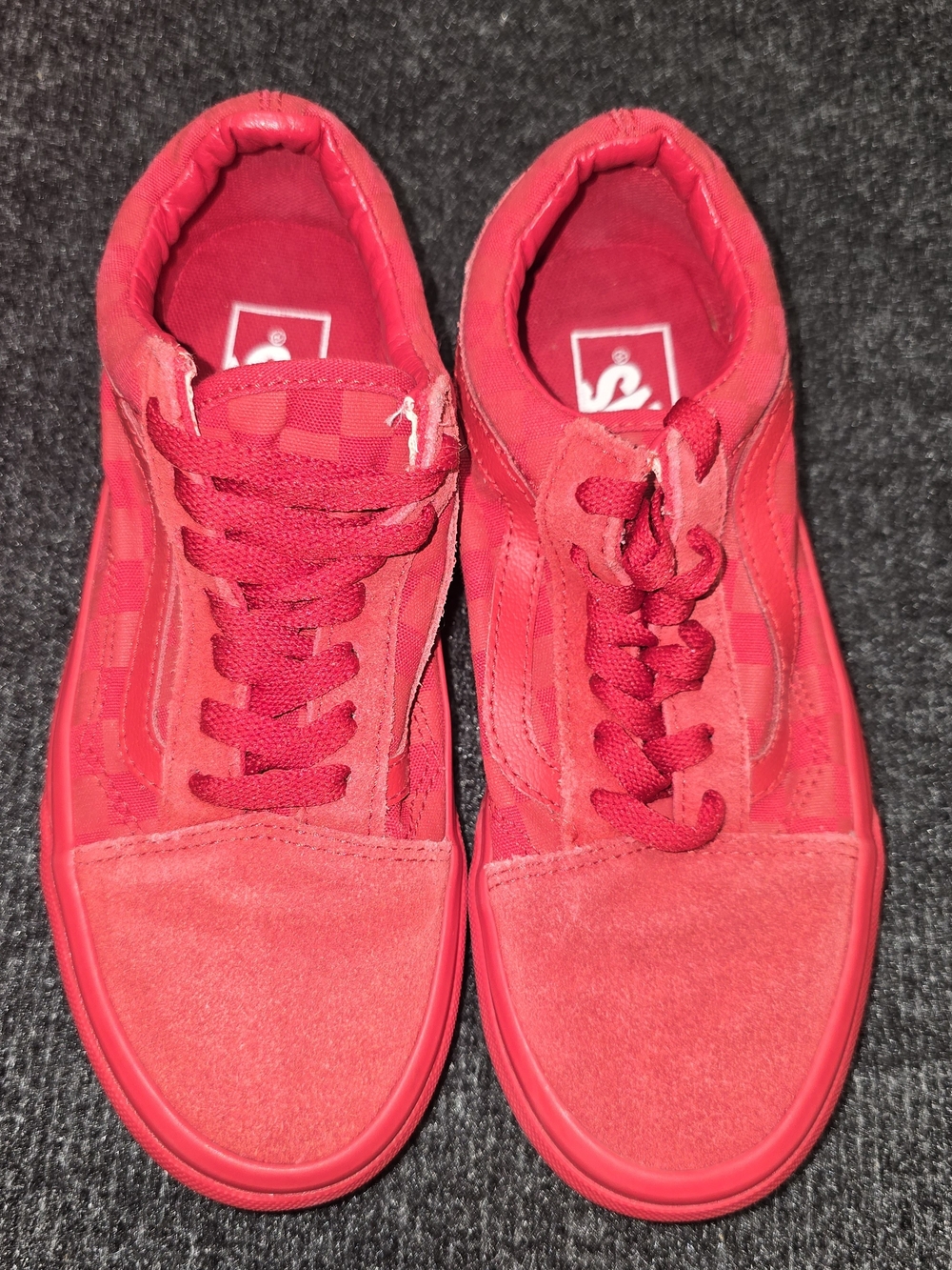 Vans Old Skool Red Checkered Skate Shoes Men’s 4.5 Women’s 6.0 Low Top Sneakers